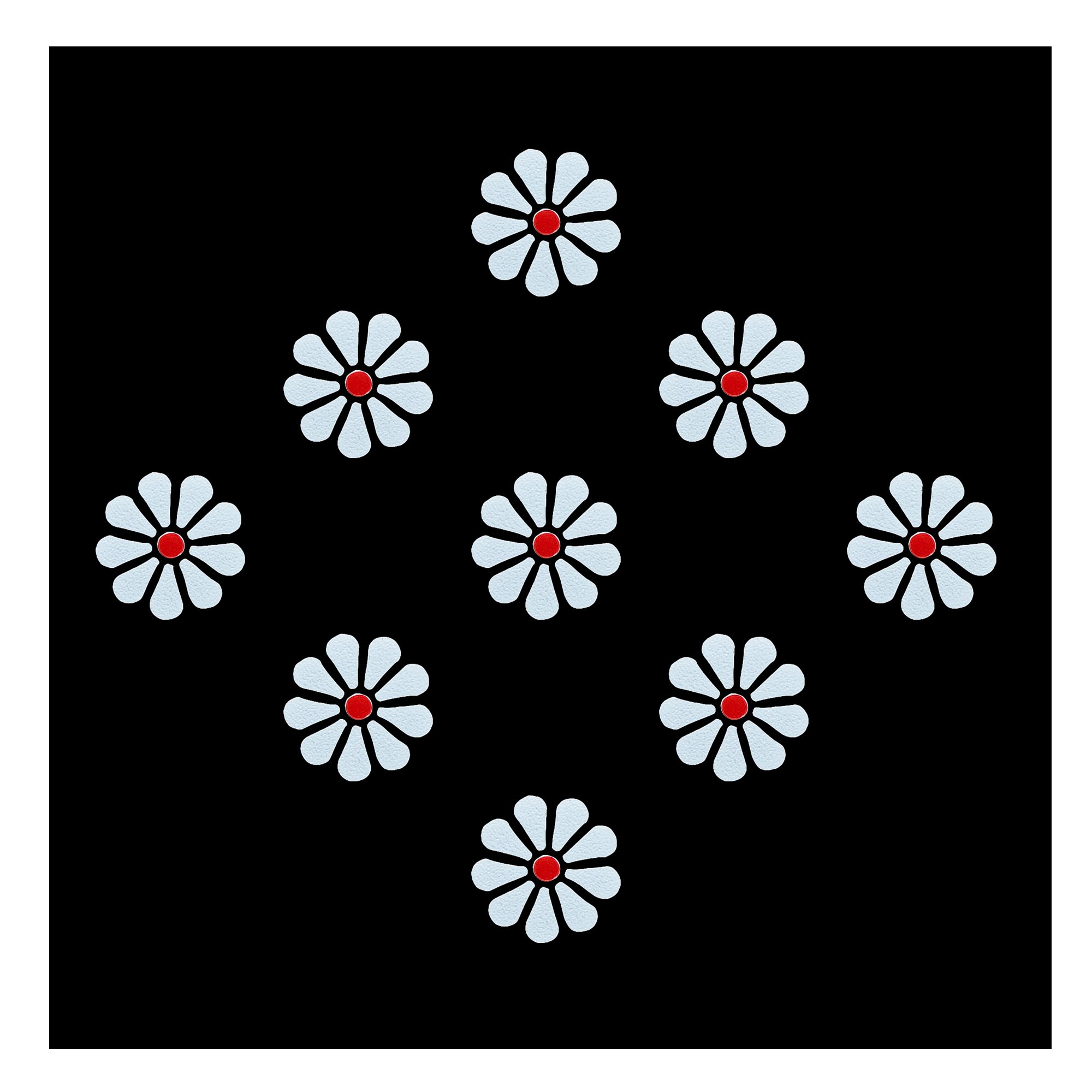 Comet Busters white lotus-shaped bindi with a red center dot, traditional floral forehead bindi for women and girls, suitable for festive, wedding, devotional and ethnic occasions.