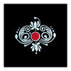 Comet Busters® Red, White, Bengali Bindi– PVC, Velvet – Handcrafted, Reusable & Skin-Friendly Bindis for Bridal Wear (Free Size) – Forehead Bindi Stickers for Women & Girls – BIN2319