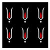 Comet Busters® White & Red Balaji / Hanuman Ji / Vaishnav Tilak – 20mm Spiritual Forehead Bindi for Men & Women (6 Bindis)(BIN2624)