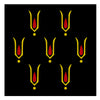 Comet Busters® Balaji / Hanuman Ji / Vaishnav Tilak – 15mm Spiritual Forehead Bindi for Men & Women (7 Bindis)(BIN2621)