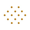Comet Busters® Yellow Diamond Dot – Diamond – Handcrafted, Reusable & Skin-Friendly Bindis for casual Wear (5mm) – Forehead Bindi Stickers for Women & Girls – BIN2330