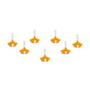 Comet Busters® Yellow Floral, Lotus – Velvet, Diamond – Handcrafted, Reusable & Skin-Friendly Bindis for Party Wear (6mm) – Forehead Bindi Stickers for Women & Girls – BIN2268