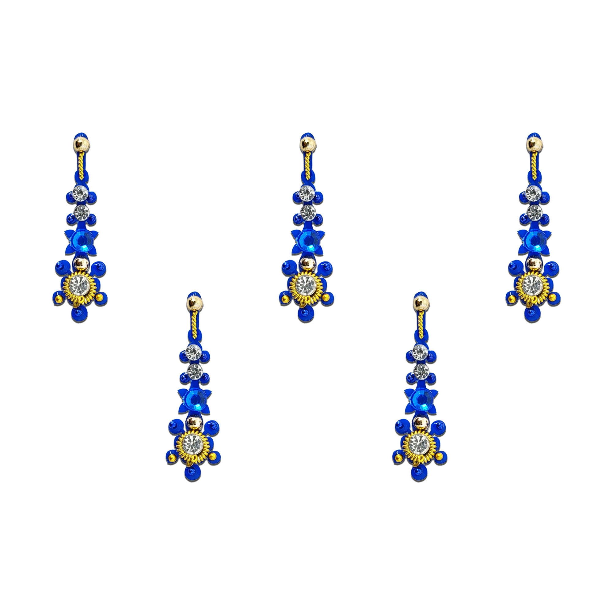 comet buster blue goldan pearl diamond bindi