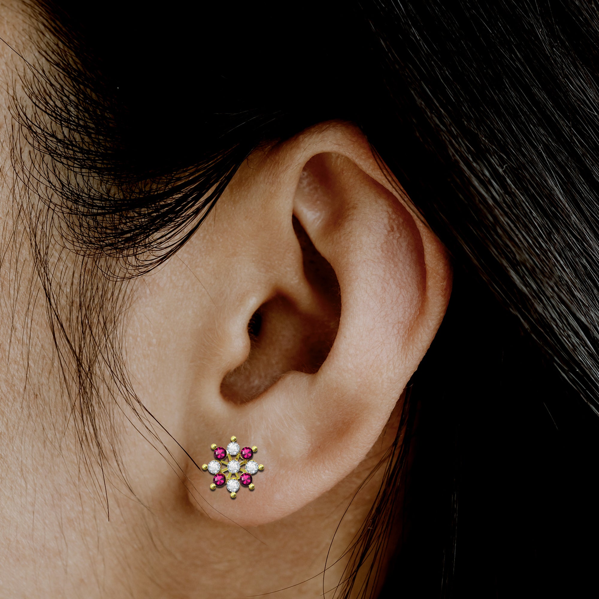 Comet Busters Handcrafted Non Piercing Ear Stickers Self Adhesive Earr