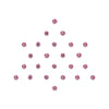 Comet Busters® Pink Diamond Dot – Diamond – Handcrafted, Reusable & Skin-Friendly Bindis for Casual Wear (3mm) – Forehead Bindi Stickers for Women & Girls – BIN007