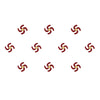 Comet Busters® Maroon Spiritual – Diamond, Velvet – Handcrafted, Reusable & Skin-Friendly Bindis for Spiritual Wear (8mm) – Forehead Bindi Stickers for Women & Girls – BIN1220