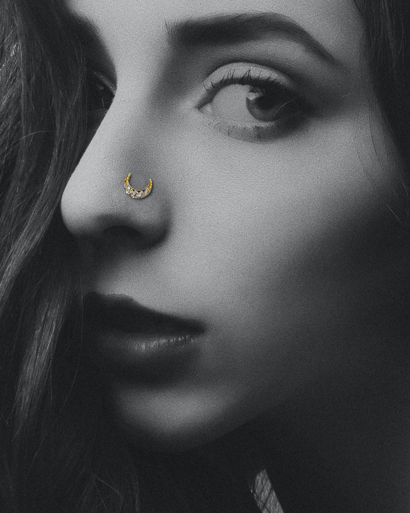 Comet Busters Beautiful Handcrafted Nose Studs Stick Ons Self Adhesive