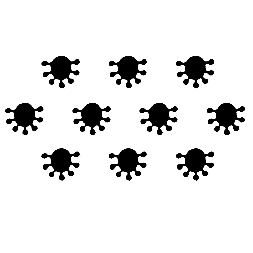 Comet Busters® Black Designer Classic Bindis – Handcrafted, Reusable, Skin-Safe Indian Forehead Stickers for Women