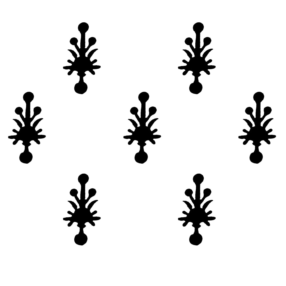 Comet Busters® Black Designer Classic Bindis – Handcrafted, Reusable, Skin-Safe Indian Forehead Stickers for Women