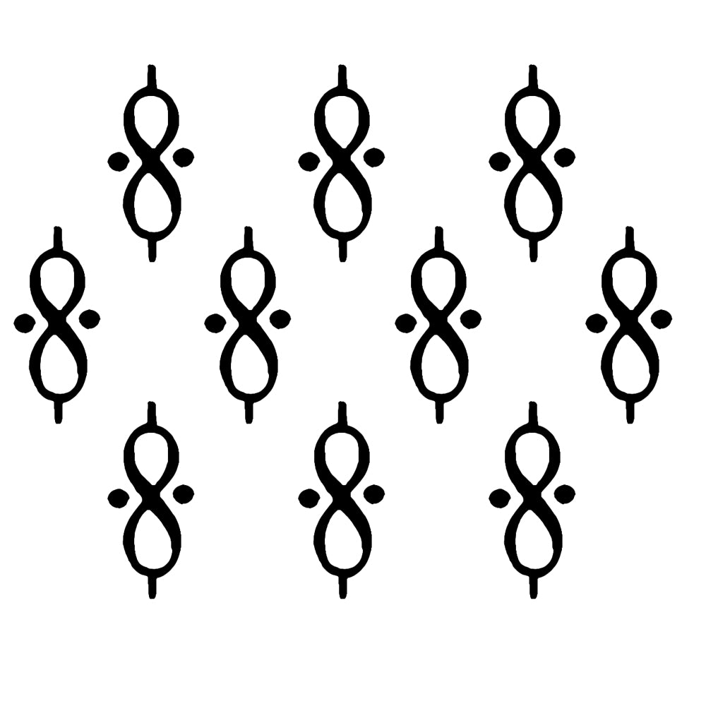 Comet Busters® Black Designer Classic Bindis – Handcrafted, Reusable, Skin-Safe Indian Forehead Stickers for Women