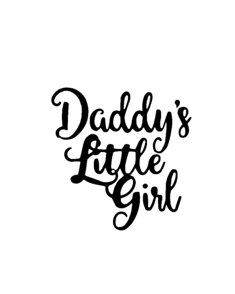 Comet Busters Cute Temporary Tattoo (Daddy's Little Girl) Sticker (BJ0