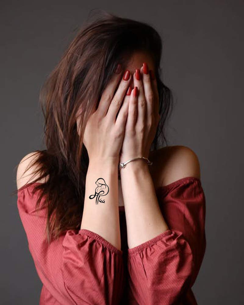 Maa Sticker Red Comet Busters Temporary Maa Tattoo Sticker