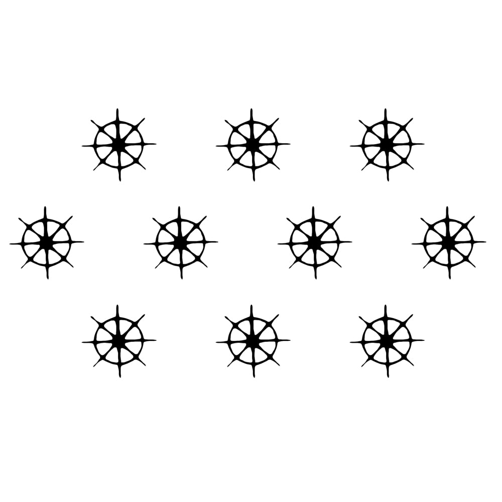 Comet Busters® Black Designer Classic Bindis – Handcrafted, Reusable, Skin-Safe Indian Forehead Stickers for Women