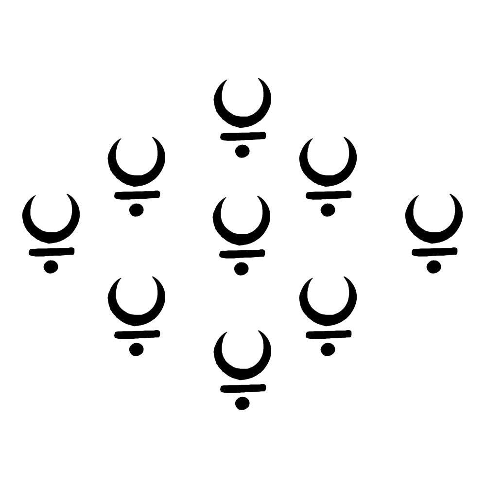 Comet Busters® Black Moon Classic Bindis – Handcrafted, Reusable, Skin-Safe Indian Forehead Stickers for Women