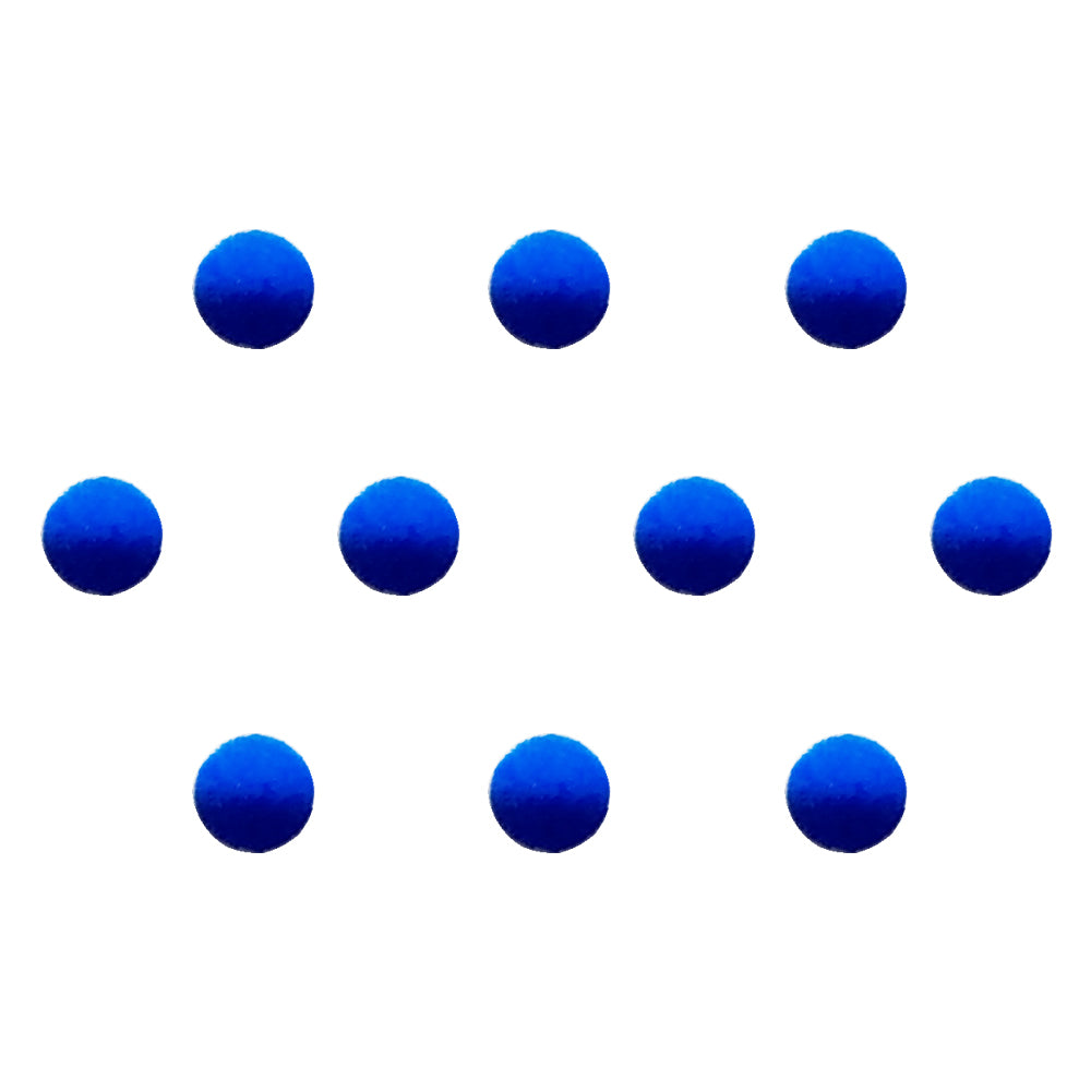 Comet Busters® Blue Round Classic Bindis – Handcrafted, Reusable, Skin-Safe Indian Forehead Stickers for Women