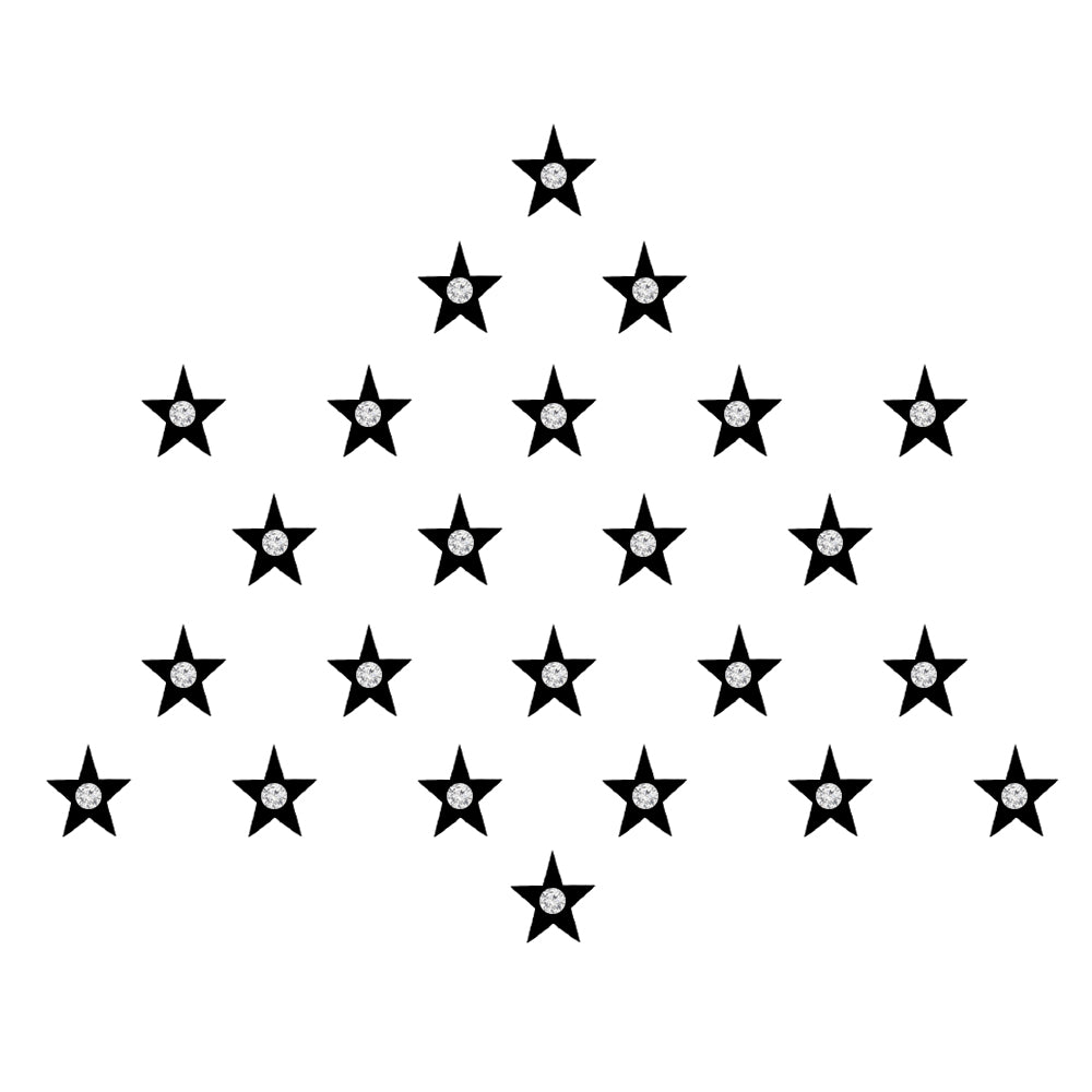 Comet Busters® Black Designer Classic Bindis – Handcrafted, Reusable, Skin-Safe Indian Forehead Stickers for Women