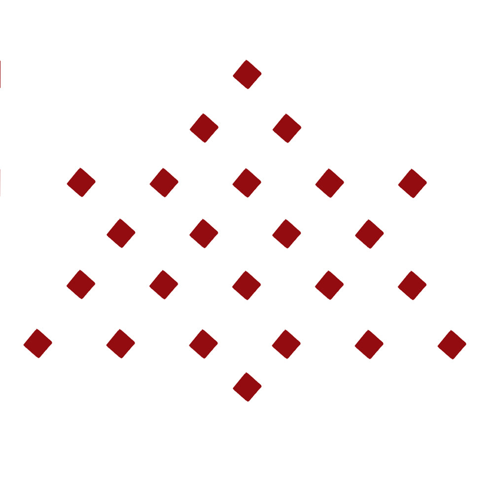 Comet Busters® Red Square Classic Bindis – Handcrafted, Reusable, Skin-Safe Indian Forehead Stickers for Women