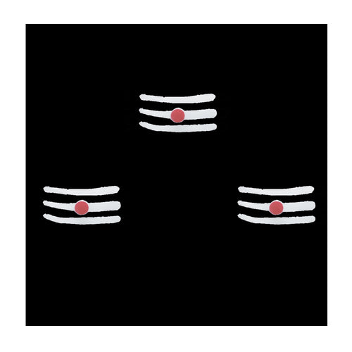 Comet Busters® White Designer Classic Bindis – Handcrafted, Reusable, Skin-Safe Indian Forehead Stickers for Women