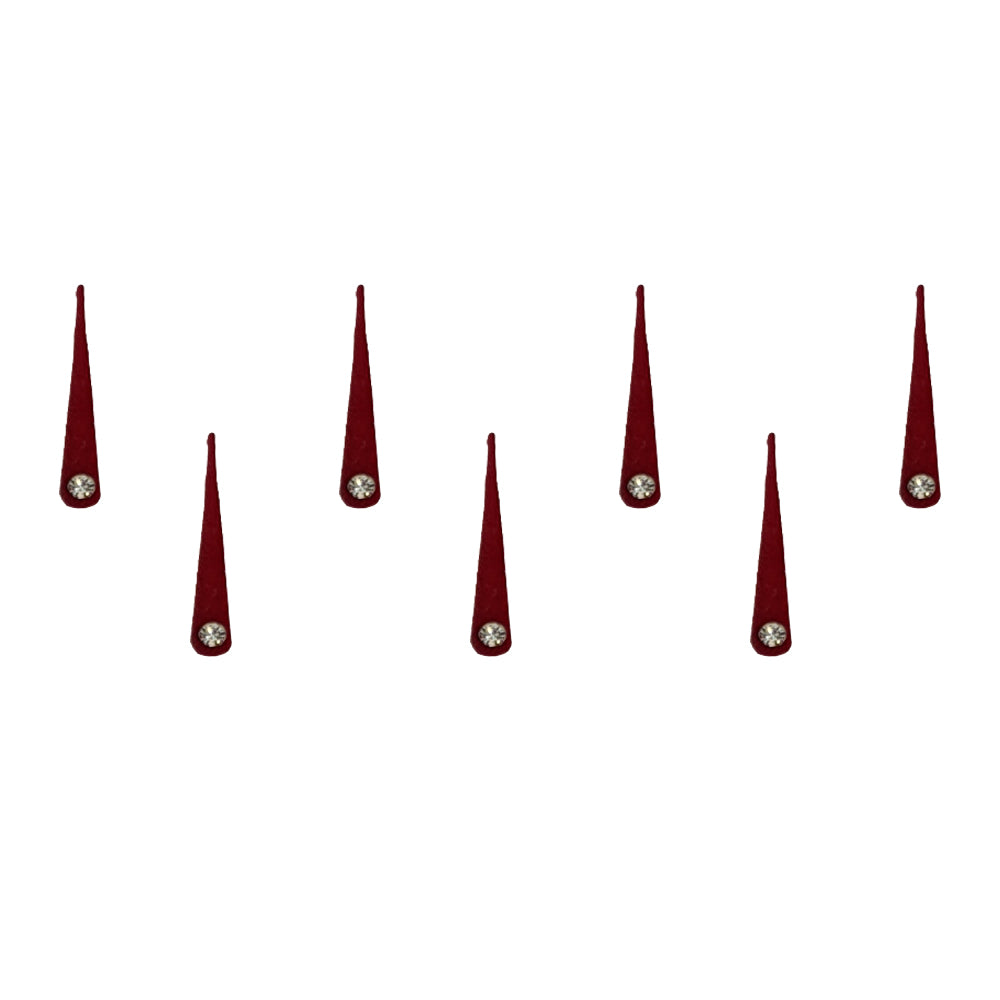 Comet Busters® Maroon Tilak Classic Bindis – Handcrafted, Reusable, Skin-Safe Indian Forehead Stickers for Women
