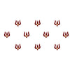 Comet Busters® Maroon Spiritual – Diamond, Velvet – Handcrafted, Reusable & Skin-Friendly Bindis for Spiritual Wear (6mm) – Forehead Bindi Stickers for Women & Girls – BIN1215
