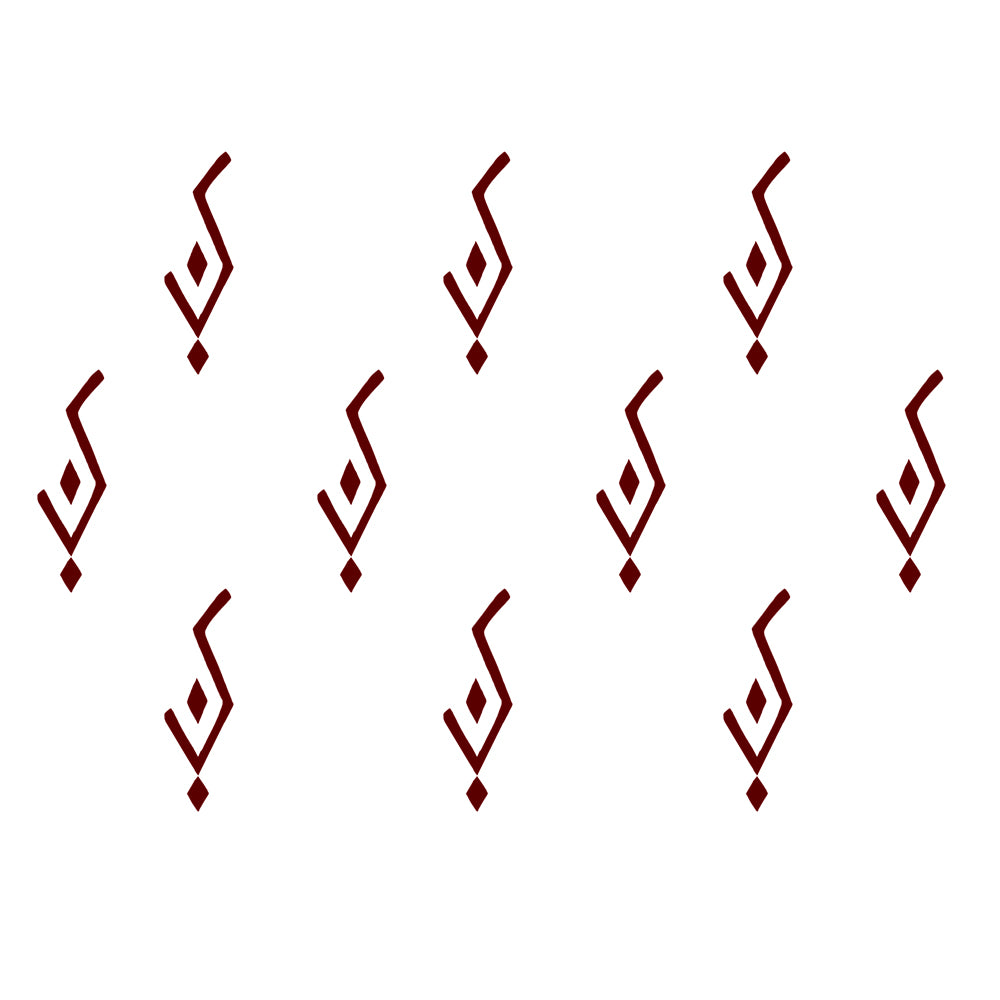 Comet Busters® Maroon Designer Classic Bindis – Handcrafted, Reusable, Skin-Safe Indian Forehead Stickers for Women