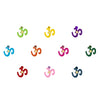 Comet Busters® Multicolor Spiritual – Diamond, Velvet – Handcrafted, Reusable & Skin-Friendly Bindis for Spiritual Wear (8mm) – Forehead Bindi Stickers for Women & Girls – BIN1224