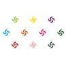 Comet Busters® Multicolor Spiritual – Diamond, Velvet – Handcrafted, Reusable & Skin-Friendly Bindis for Spiritual Wear (8mm) – Forehead Bindi Stickers for Women & Girls – BIN1216