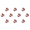 Comet Busters® Maroon Spiritual – Diamond, Velvet – Handcrafted, Reusable & Skin-Friendly Bindis for Party Wear (8mm) – Forehead Bindi Stickers for Women & Girls – BIN1230