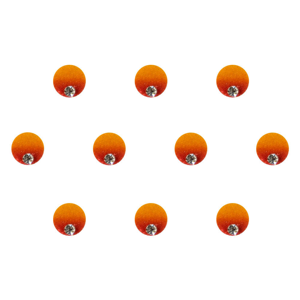 Comet Busters® Red Round Classic Bindis – Handcrafted, Reusable, Skin-Safe Indian Forehead Stickers for Women