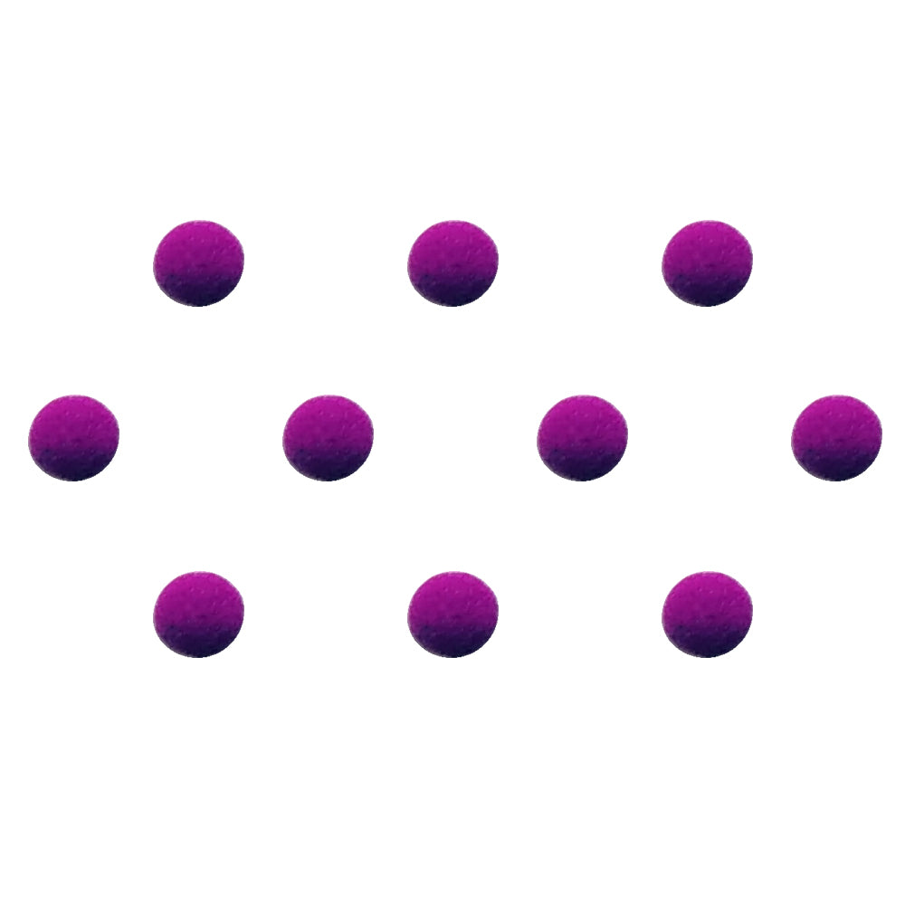 Comet Busters® Purple Round Classic Bindis – Handcrafted, Reusable, Skin-Safe Indian Forehead Stickers for Women