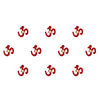Comet Busters® Red Spiritual – Diamond, Velvet – Handcrafted, Reusable & Skin-Friendly Bindis for Party Wear (8mm) – Forehead Bindi Stickers for Women & Girls – BIN1229