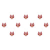 Comet Busters® Red Spiritual – Diamond, Velvet – Handcrafted, Reusable & Skin-Friendly Bindis for Spiritual Wear (6mm) – Forehead Bindi Stickers for Women & Girls – BIN1214