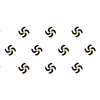 Comet Busters® Black Spiritual – Diamond, Velvet – Handcrafted, Reusable & Skin-Friendly Bindis for Spiritual Wear (8mm) – Forehead Bindi Stickers for Women & Girls – BIN1222