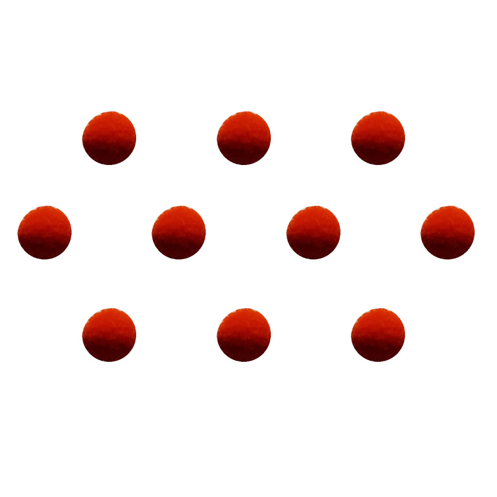 Comet Busters® Orange Round Classic Bindis – Handcrafted, Reusable, Skin-Safe Indian Forehead Stickers for Women