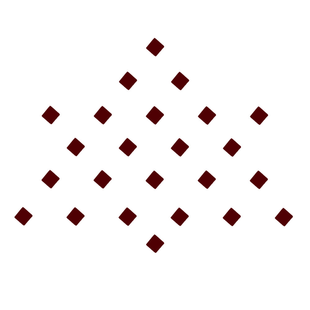 Comet Busters® Maroon Square Classic Bindis – Handcrafted, Reusable, Skin-Safe Indian Forehead Stickers for Women