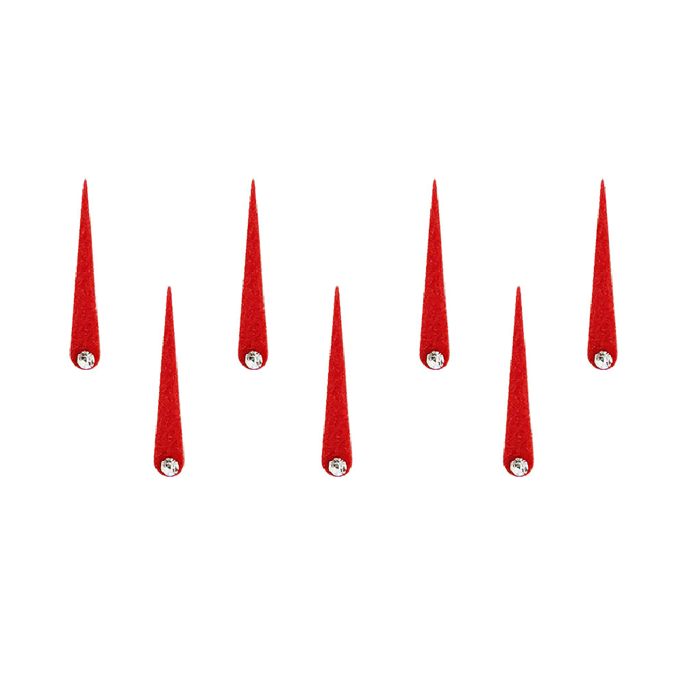 Comet Busters® Red Tilak Classic Bindis – Handcrafted, Reusable, Skin-Safe Indian Forehead Stickers for Women