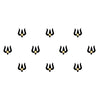 Comet Busters® Black Spiritual – Diamond, Velvet – Handcrafted, Reusable & Skin-Friendly Bindis for Spiritual Wear (6mm) – Forehead Bindi Stickers for Women & Girls – BIN1213